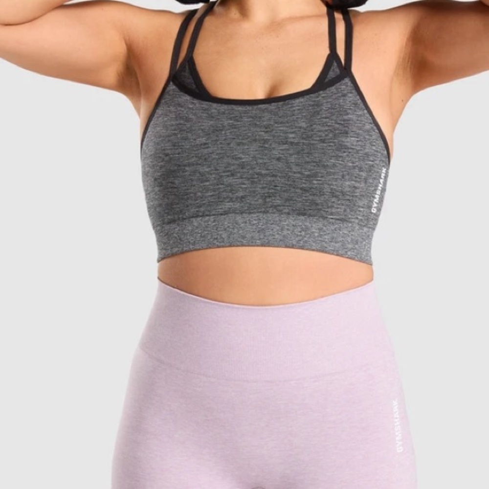 Gymshark Adapt Mark Seamless Sports Bra - Black